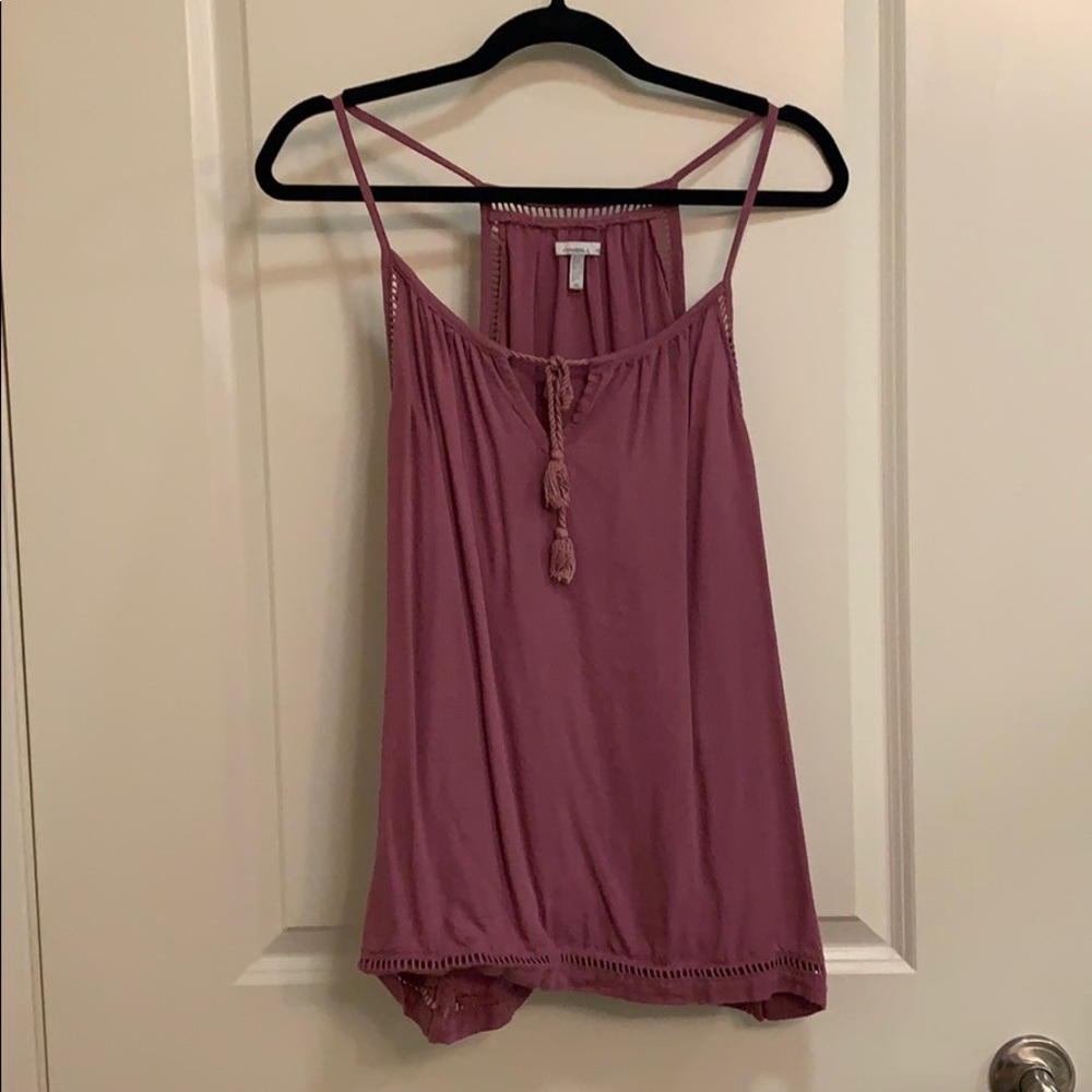 Purple/mauve O’Neil textured peasant tank